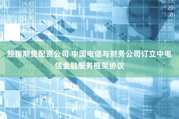 股指期货配资公司 中国电信与财务公司订立中电信金融服务框架协议